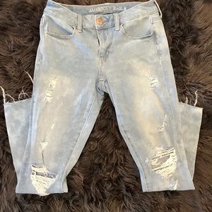 AMERICAN EGALE  super stretch, distressed jean